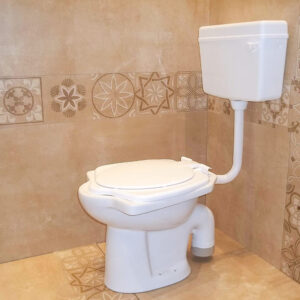 White Ceramic Anglo Indian Commode