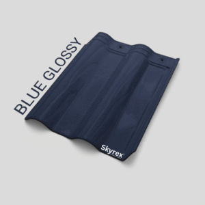 Ceramic Roofing Elbano Blue Glossy Tile